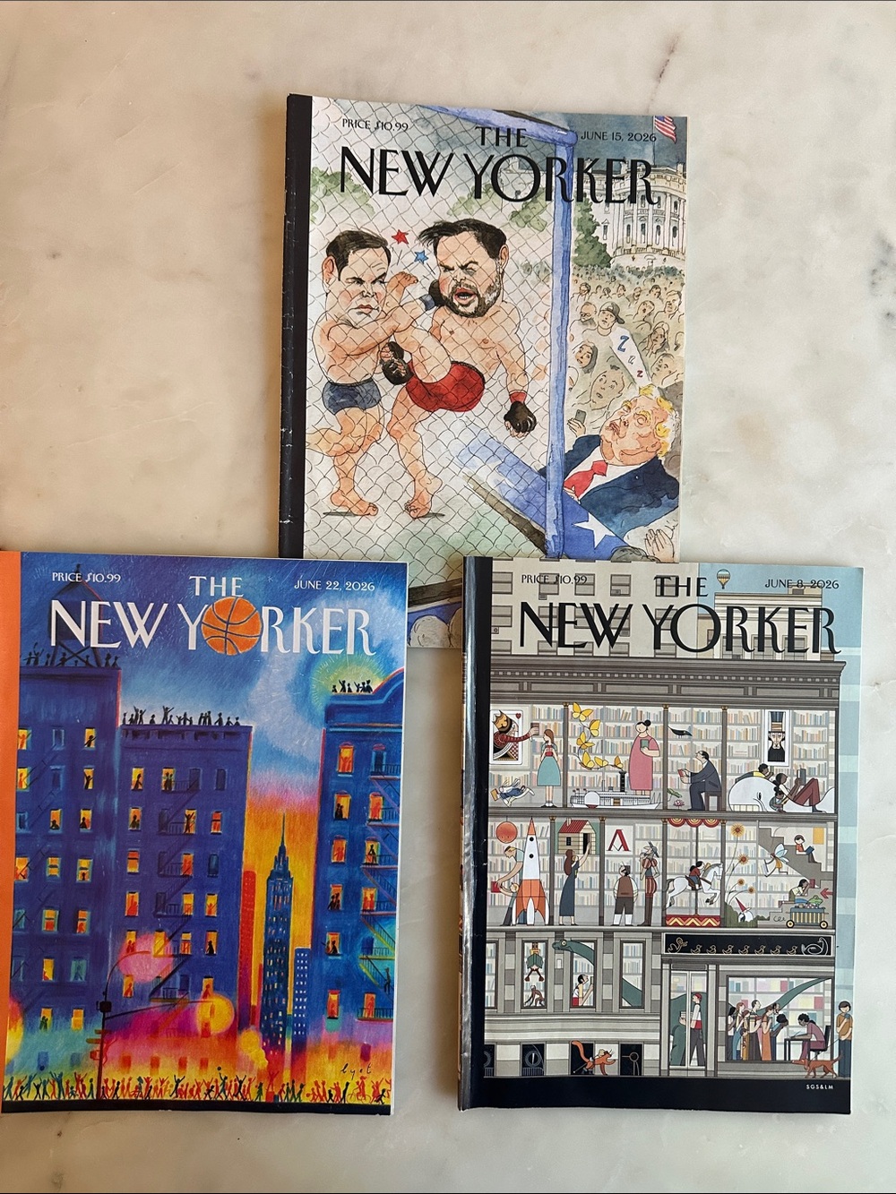 The New Yorker June 2026 Set of 3 Trump Knicks Covers